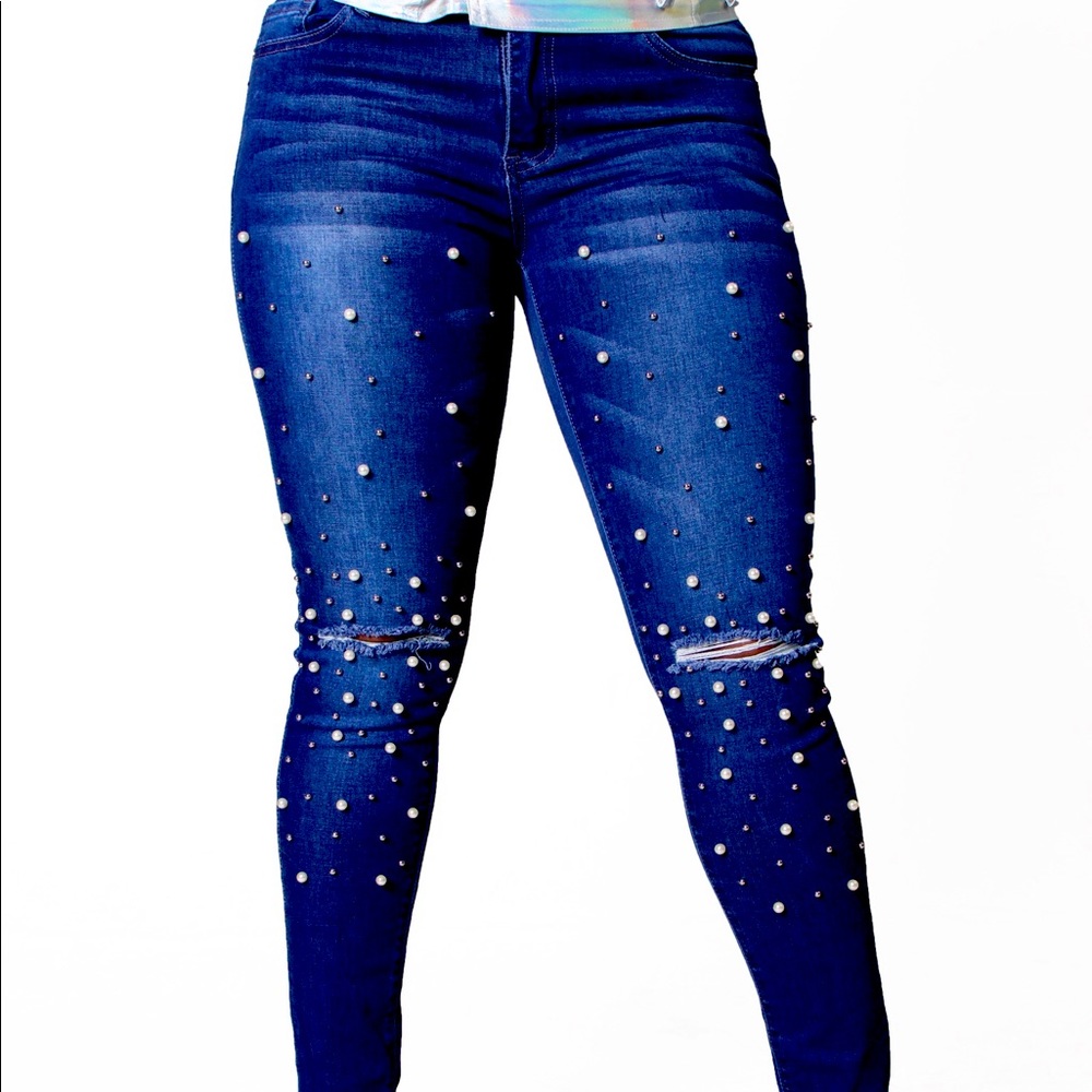 Distressed Pearl Jeans